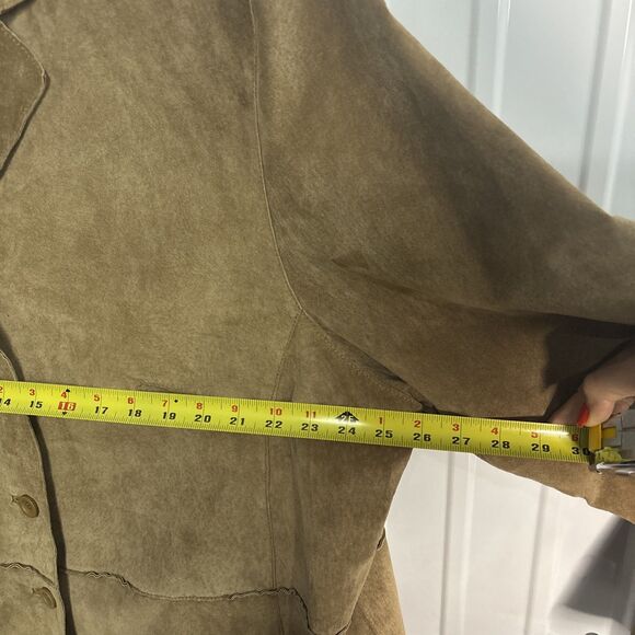 Y2k Venezia Jeans Ladies Suede Jacket Size 26/28 - Picture 5 of 6